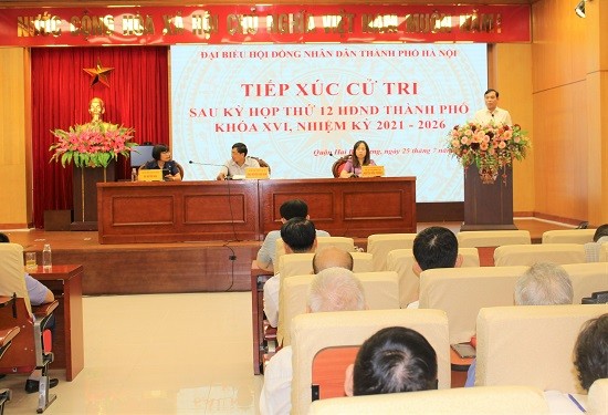 Lịch tiếp xúc cử tri của đại biểu HĐND Thành phố trước kỳ họp thường lệ cuối năm 2023